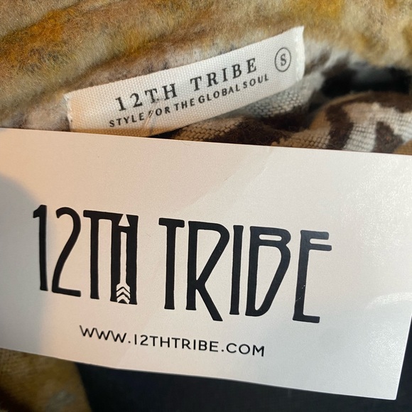 12th Tribe - Animal Print Button Up Cardigan Sweater - Picture 10 of 11